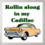 Poster clásico de Cadillac de los años 50