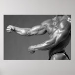 Poster clásico del brazo de la pared del gimnasio 