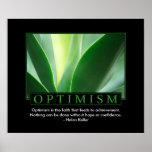 Poster clásico del optimismo