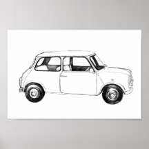 Poster Coche inglés clásico