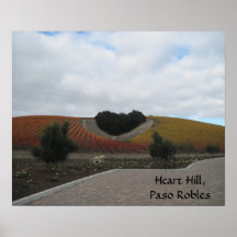 Poster: Colina del corazón, Paso Robles, en otoño