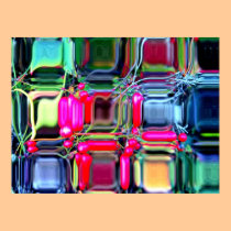 Poster colorido abstracto posters
