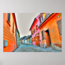 Poster colorido de las casas
