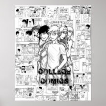 Poster cómico 1 de la universidad
