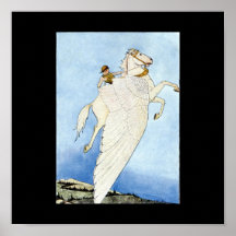 Poster con alas del caballo