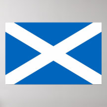 Poster con la bandera de Escocia
