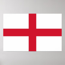 Poster con la bandera de Inglaterra