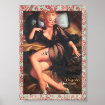 Poster con monograma de "Suzette"
