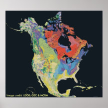 Poster/continente norteamericano