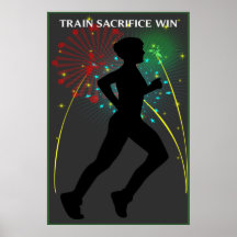 Poster corriente del triunfo del sacrificio del tr