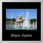 Poster cuadrado de Hagia Sophia