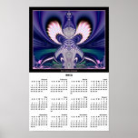 Poster de 2013 calendarios: Fractal del ángel