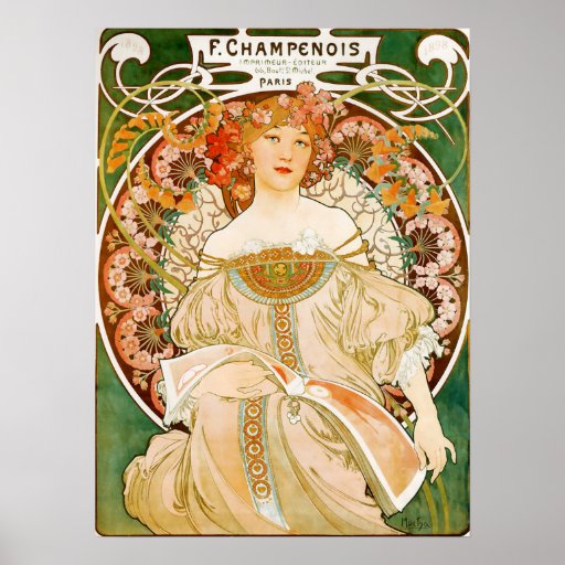 Poster de Alfonso (Alfonso) Mucha:  Champenois