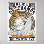 Poster de Alfonso Mucha: Arte Nouveau- Bleu Descha