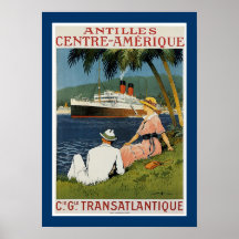 Poster de Amerique del centro de Antillas