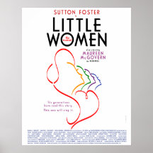 Poster de Broadway de las "pequeñas mujeres"
