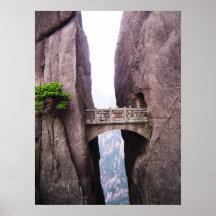 poster de China del puente de la montaña A PARTIR 