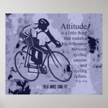 Poster de ciclo del éxito y de la actitud