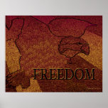 Poster de cobre de Eagle de la libertad