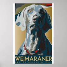 Poster de DEC del arte de Weimaraner