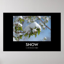 Poster de Demotivational de la nieve de abril