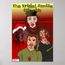 Poster de Disturbia del zombi del trío