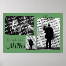 Poster de encargo de la foto del boda (sabio)