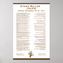 Poster de encargo de la porción de Ethan Torah