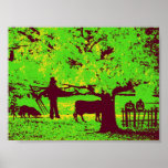 Poster de ensayo del border collie del ~Original d