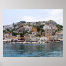 Poster de Grecia de la isla del Hydra