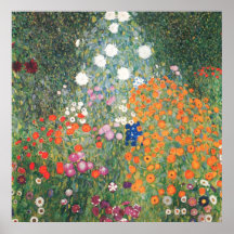 Poster de Gustavo Klimt Blumengarten