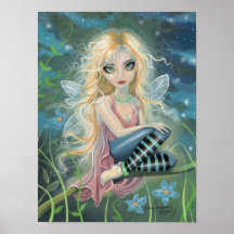 Poster de hadas del arte de la fantasía mística