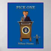 Poster de Hillary Obama de la selección una