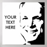 Poster de John McCain/texto de encargo