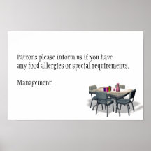 POSTER DE LA ALERGIA ALIMENTARIA LOS PATRÓN