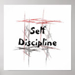 Poster de la autodisciplina de los artes marciales