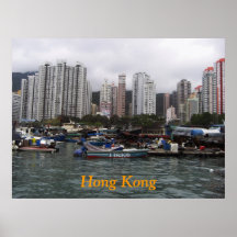 Poster de la bahía de Hong Kong