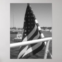 Poster de la bandera americana