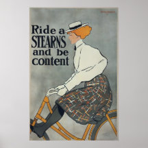 Poster de la bicicleta del vintage