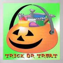 Poster de la calabaza del truco o de la invitación