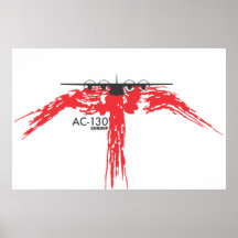 Poster de la cañonera AC-130