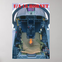 Poster de la carlinga F/A-18