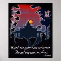 Poster de la cita de la salvación de Buda