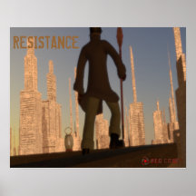 Poster de la "ciudad muerta" de la resistencia