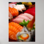 Poster de la colección del sushi de Japón