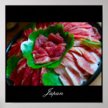 Poster de la comida de Japón, imágenes de Japón