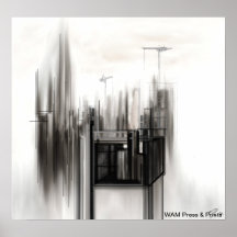 Poster de la "construcción abstracta urbana"