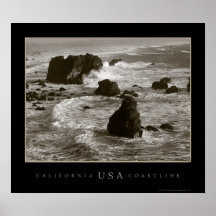 Poster de la costa costa de California