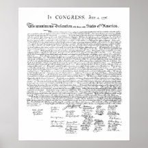 Poster de la Declaración de Independencia