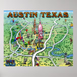 Poster de la diversión de Austin Tejas